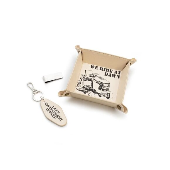 Father Day We Ride At Dawn Desktop Tray Set: folding tray, keychain, money clip - Picture 1 of 5